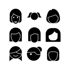 woman icon or logo isolated sign symbol vector illustration - high quality black style vector icons
