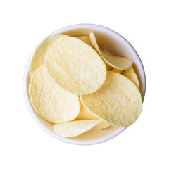 Potato chips in a bowl, Delicious snac