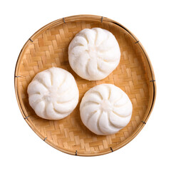 Asian steamed bun stuffed with pork or sweet	