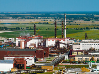 Operating potassium salt mining corporation among fields