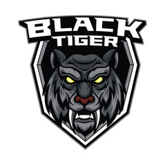 Vector tiger mascot logo for esport and sport team