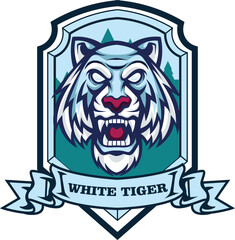 Vector tiger mascot logo for esport and sport team
