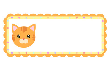 cat name tag illustration, 고양이 이름표 일러스트