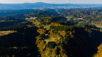 新潟県　魚沼スカイライン　紅葉