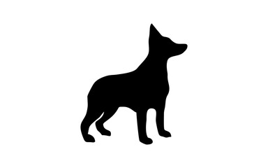 DOG HEAD logo mascot with isolated illustration for identity template