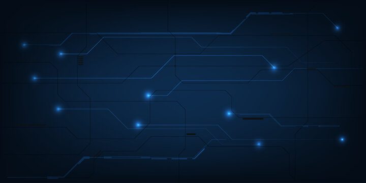 Vector illustrations of futuristic blue hi-tech element with grid line and circuit for advertising layout and game development artwork.Future technology and innovation concepts.