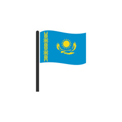 Kazakhstan flag icon set, Kazakhstan independence day icon set vector sign symbol