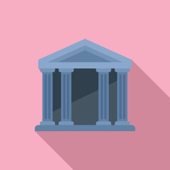 Obraz premium Investor bank icon flat vector. Result money. Fund work