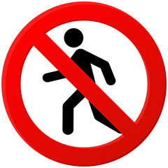 No Prohibition. no walking sign png