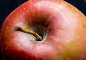 Red apple close-up.