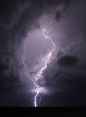 Fototapeta na wymiar lightning in the storm