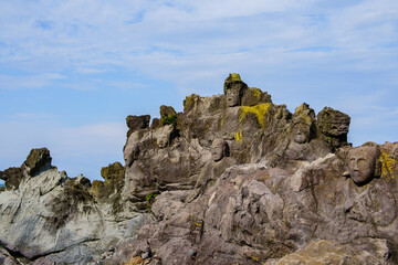 山形県　十六羅漢岩