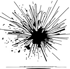 Obraz premium Explosion sketch drawing illustration