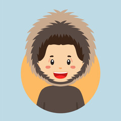 Avatar of a Eskimo Alaska Character