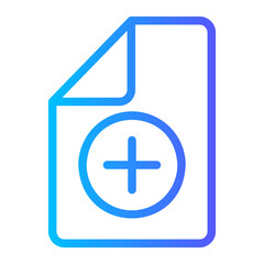 add file gradient icon