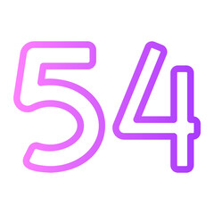 fifty four icon 