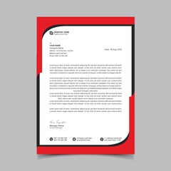 Professional creative simple letterhead template clear design for your business