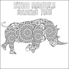 Rhino Mandala 