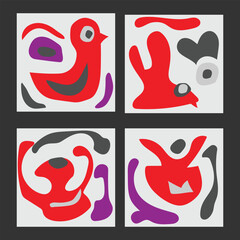 Abstract colorful shape for cover or background, printable media etc,