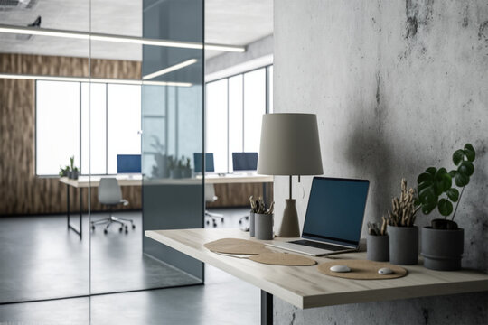  A Beautiful Office Building Lobby With Sleek Modern Design And Large Windows