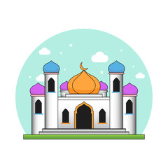 illustration of mosque