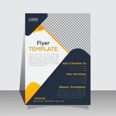 Corporate business A4 flyer template vector design set advertise marketing, promotion, cover page. IT Company, creative Unique Design Create Graphic design layout