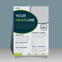 Corporate business A4 flyer template vector design set advertise marketing, promotion, cover page. IT Company, creative Unique Design Create Graphic design layout