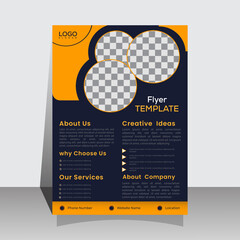 Corporate business A4 flyer template vector design set advertise marketing, promotion, cover page. IT Company, creative Unique Design Create Graphic design layout