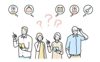 物忘れで困る人々