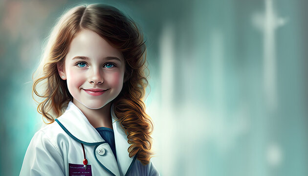 girl in nurse suit by generative AI