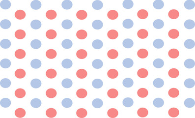 two tone pink and blue polka dot repeat pattern, replete image, design for fabric printing or wallpaper