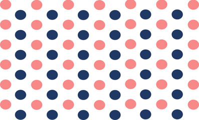 two tone pink and blue polka dot repeat pattern, replete image, design for fabric printing or wallpaper