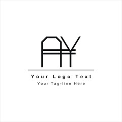ay ya logo initial design icon template