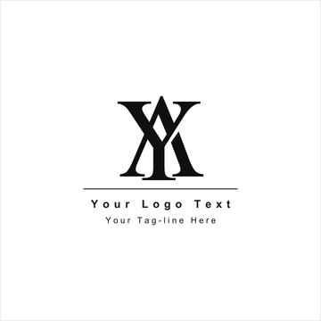ay ya logo initial design icon