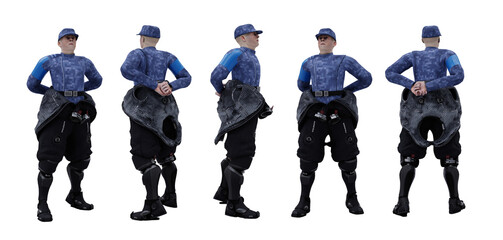 Naklejka premium Officer of the Space Forces