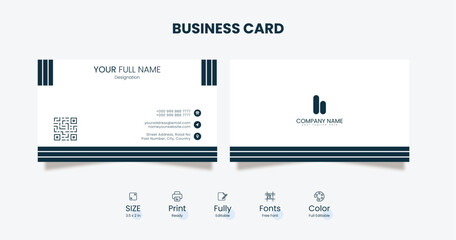Minimal Corporate Business Card Design