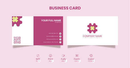 set of pink cards with flowers
