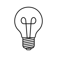 The light bulb is full of ideas And creative thinking, analytical thinking for processing. Light with rays shine, vector black icon. Lamp. Energy symbol isolated on white. Electricity, minimalistic.