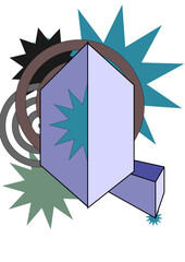 muted abstract drawing