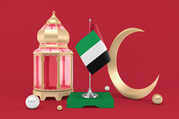 Ramadan United Arab Emirates With Crescent