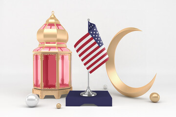 Ramadan United States With Crescent