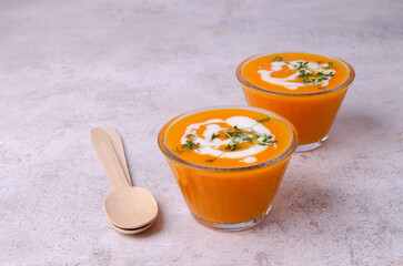 Orange cream soup