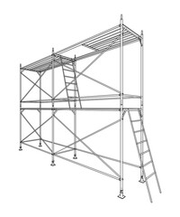 Prefabricated scaffolding