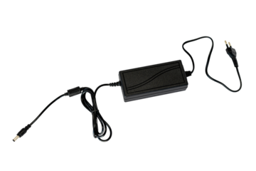 Power AC / DC adapter isolated on white background