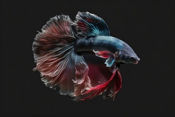 Obraz premium Siamese Fighting Fish, Thailand Fighting Fish, Betta