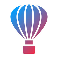 Vector Design Air Balloon Icon Style