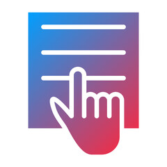 Fototapeta premium Vector Design Study Hand Icon Style