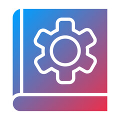 Vector Design Management Learning Icon Style