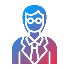 Vector Design Female Professor Icon Style