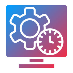 Vector Design Monitor Icon Style